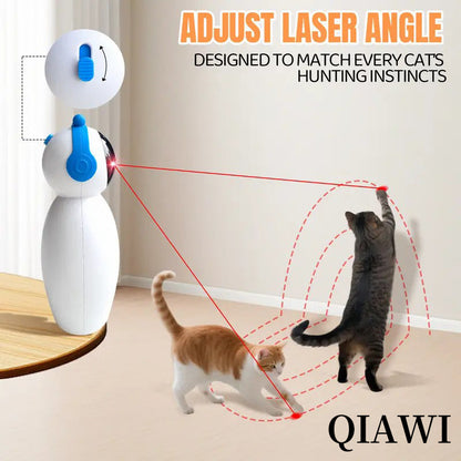 Pet Laser Toy for cats! Interactive play, USB rechargeable. Builds hunting skills, keeps cats active & healthy.