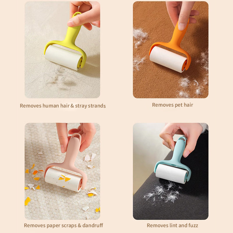 QIAWI™ Lint Roller, Portable Mini Lint Remover for Clothes, Reusable & Easy Tear Design