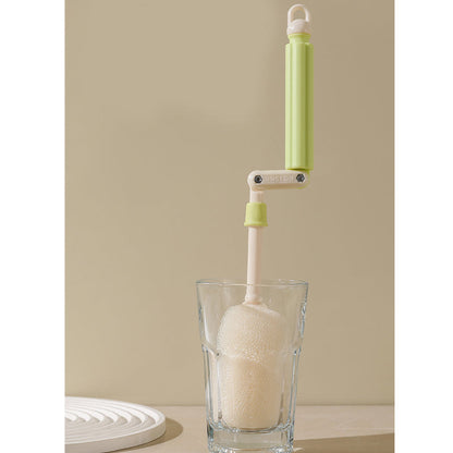 QIAWI™ Rotating Cup Brush, Includes Straw Brush for Water Bottles, Mugs, Wine Glasses