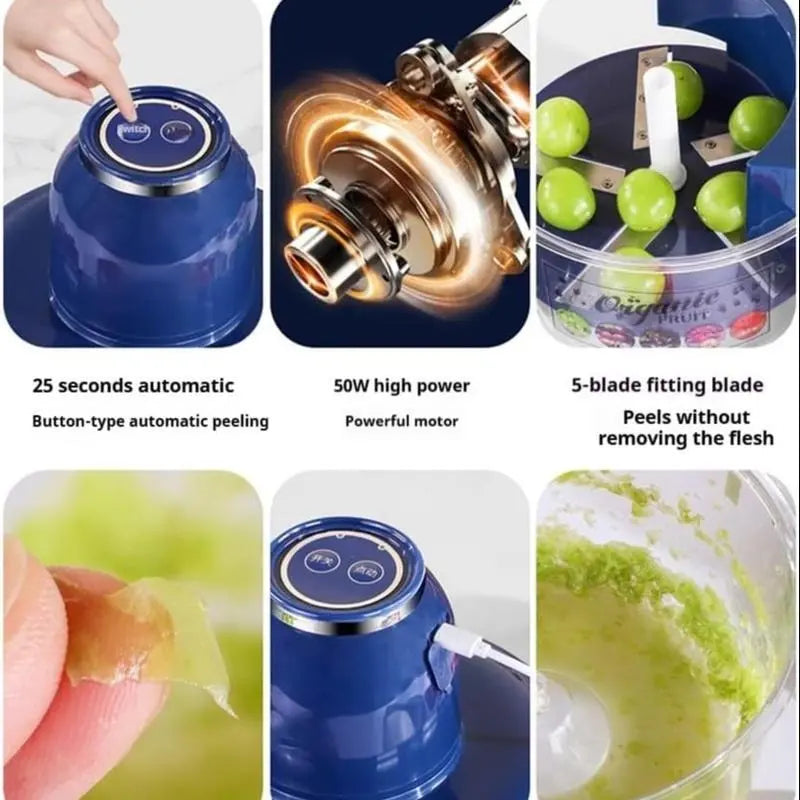 QIAWI-2025-Grape Peeler Automatic Household Electric Fruit Peeler
