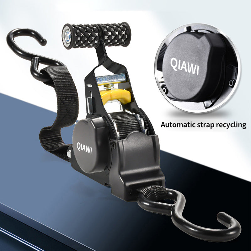 Retractable Ratchet Straps - Heavy Duty Self Retracting Tie Down Straps for Truck, Cargo Trailer