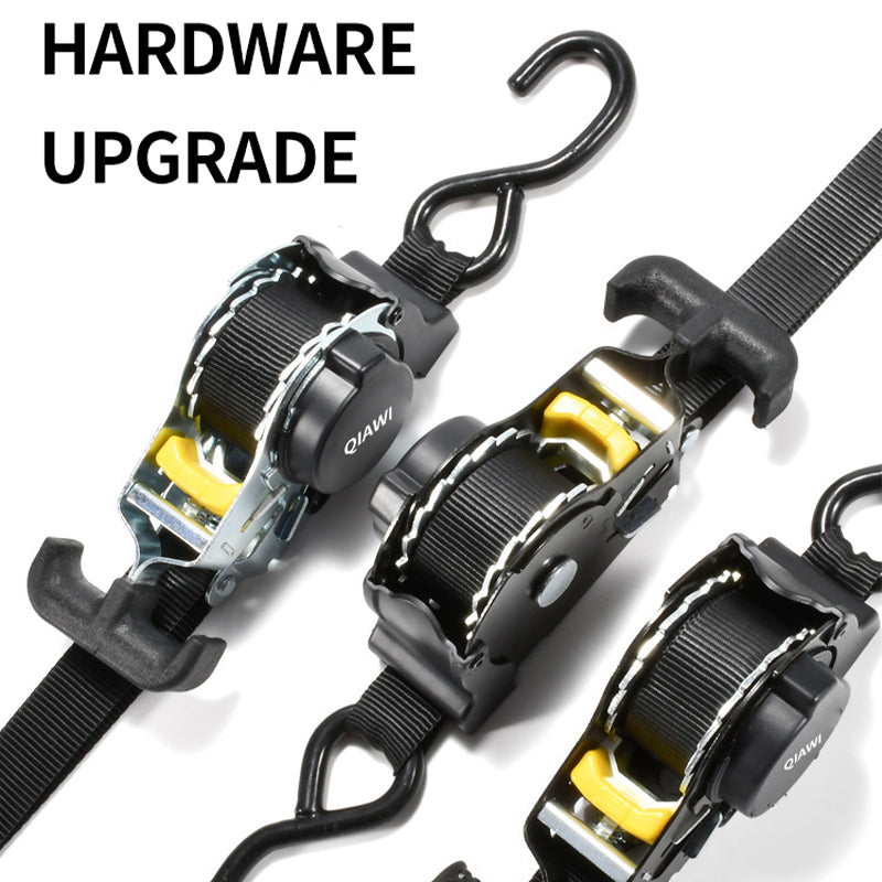 Retractable Ratchet Straps - Heavy Duty Self Retracting Tie Down Straps for Truck, Cargo Trailer