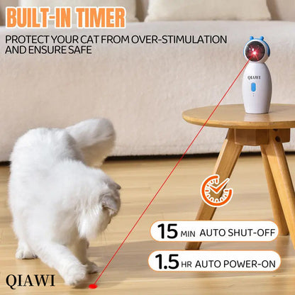 Pet Laser Toy for cats! Interactive play, USB rechargeable. Builds hunting skills, keeps cats active & healthy.