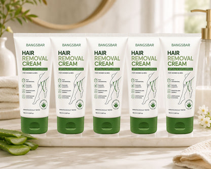 Bangsbar Natural Gentle Hair Removal Cream | For Women & Men, Sensitive Skin