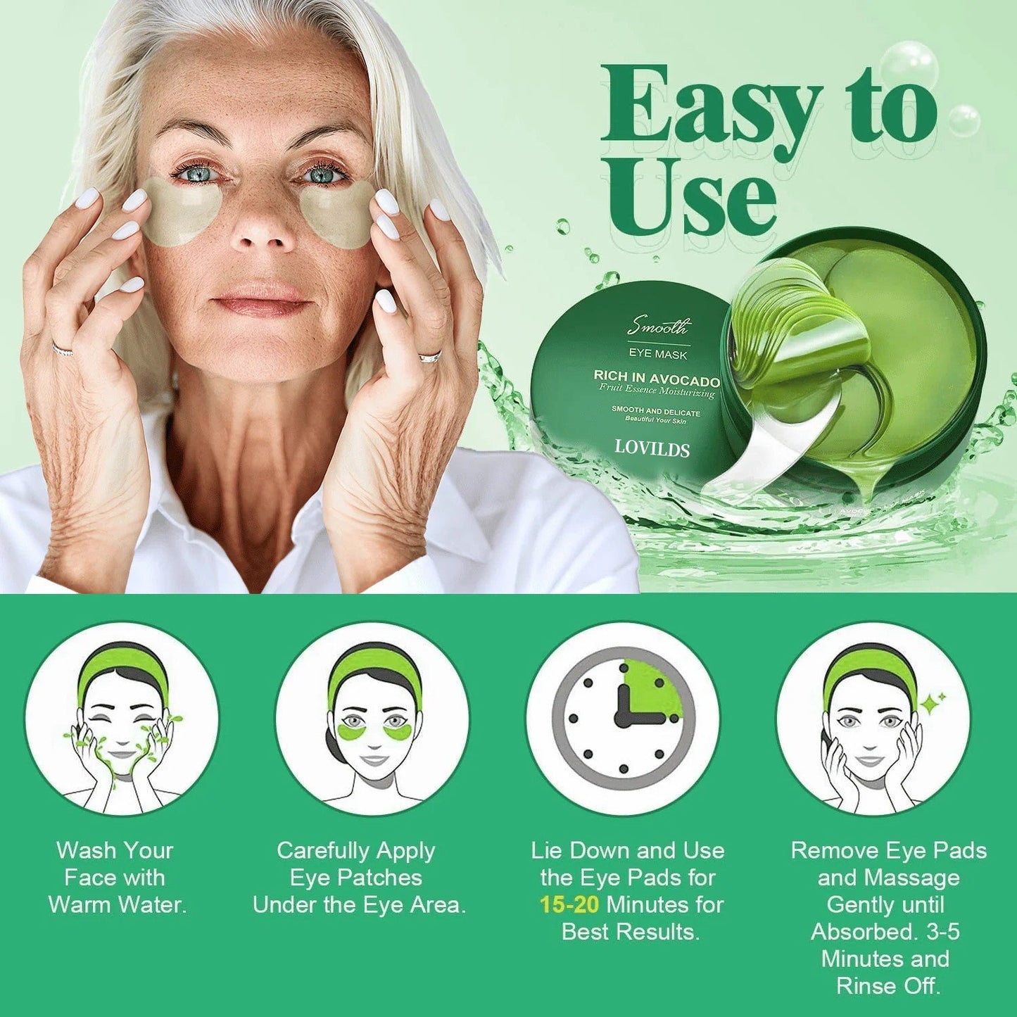 Moisturizing Collagen Eye bagMask🥑Moisturizing, firming the skin, reducing fine lines