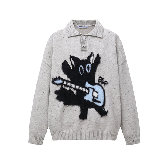 Collar sweater base sweater