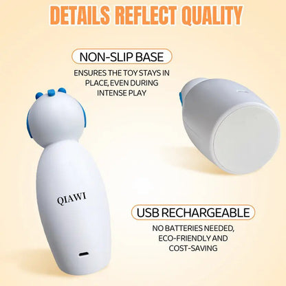 Pet Laser Toy for cats! Interactive play, USB rechargeable. Builds hunting skills, keeps cats active & healthy.