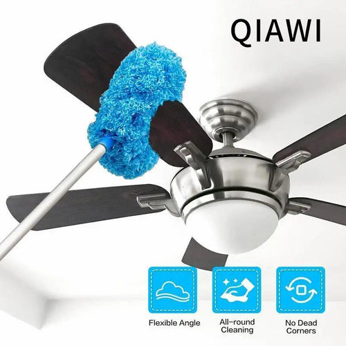 Ceiling Fan Cleaner Duster with Extension Pole1 Set Dust Removal Brush