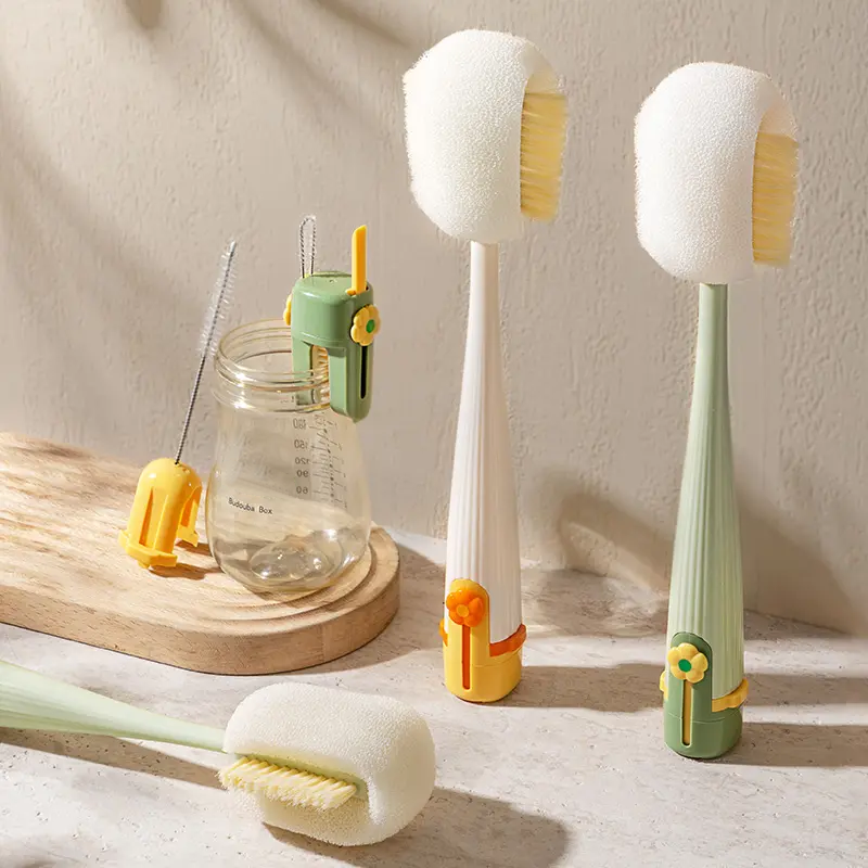 5-in-1 Multifunctional Bottle Cleaning Brush – For Cups, Lids & Kitchen Tasks