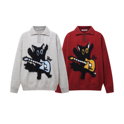 Collar sweater base sweater