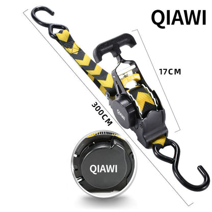 Retractable Ratchet Straps - Heavy Duty Self Retracting Tie Down Straps for Truck, Cargo Trailer