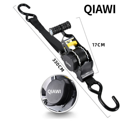 Retractable Ratchet Straps - Heavy Duty Self Retracting Tie Down Straps for Truck, Cargo Trailer