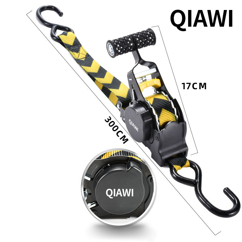 Retractable Ratchet Straps - Heavy Duty Self Retracting Tie Down Straps for Truck, Cargo Trailer