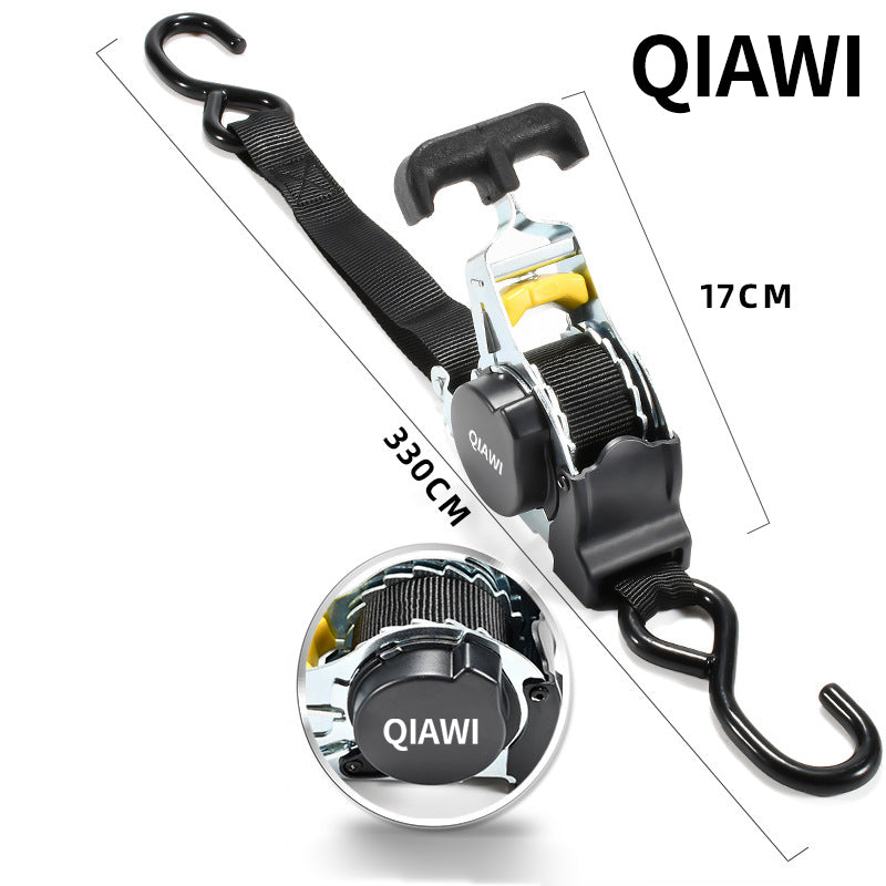 Retractable Ratchet Straps - Heavy Duty Self Retracting Tie Down Straps for Truck, Cargo Trailer