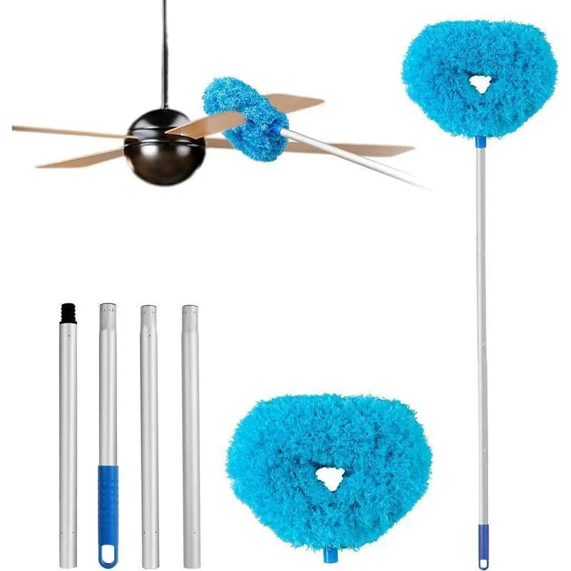 Ceiling Fan Cleaner Duster with Extension Pole1 Set Dust Removal Brush