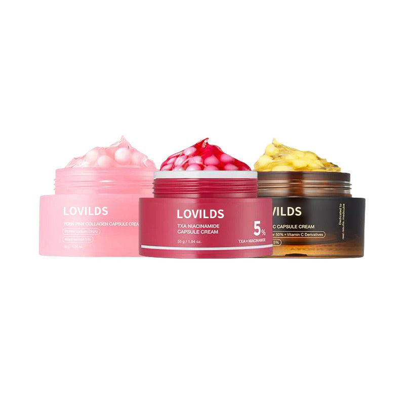 🔥🔥🔥Final 3 hours 75% OFF:🌸Mix & Match Boba Cream Set | Tiktok Viral Capsule Creams for Uneven Skin Tone, Glow Hydration, Korean Skincare, K-beauty